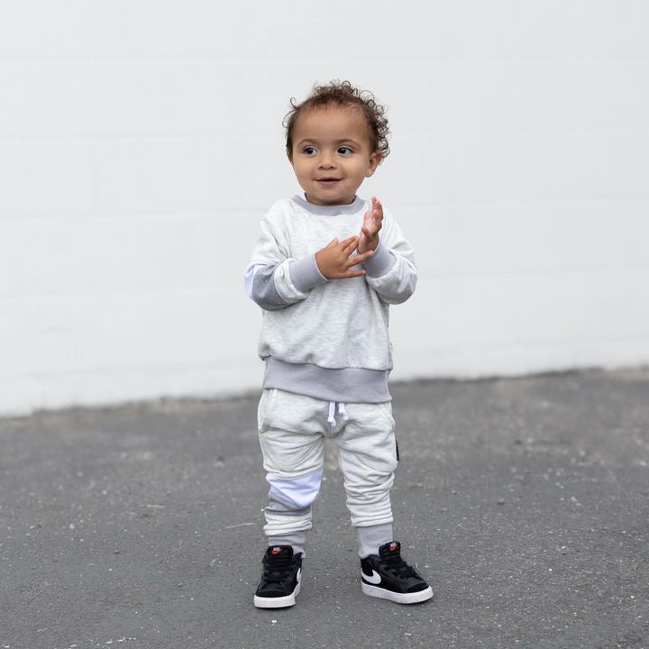 Grey Little Kids Joggers/Trousers