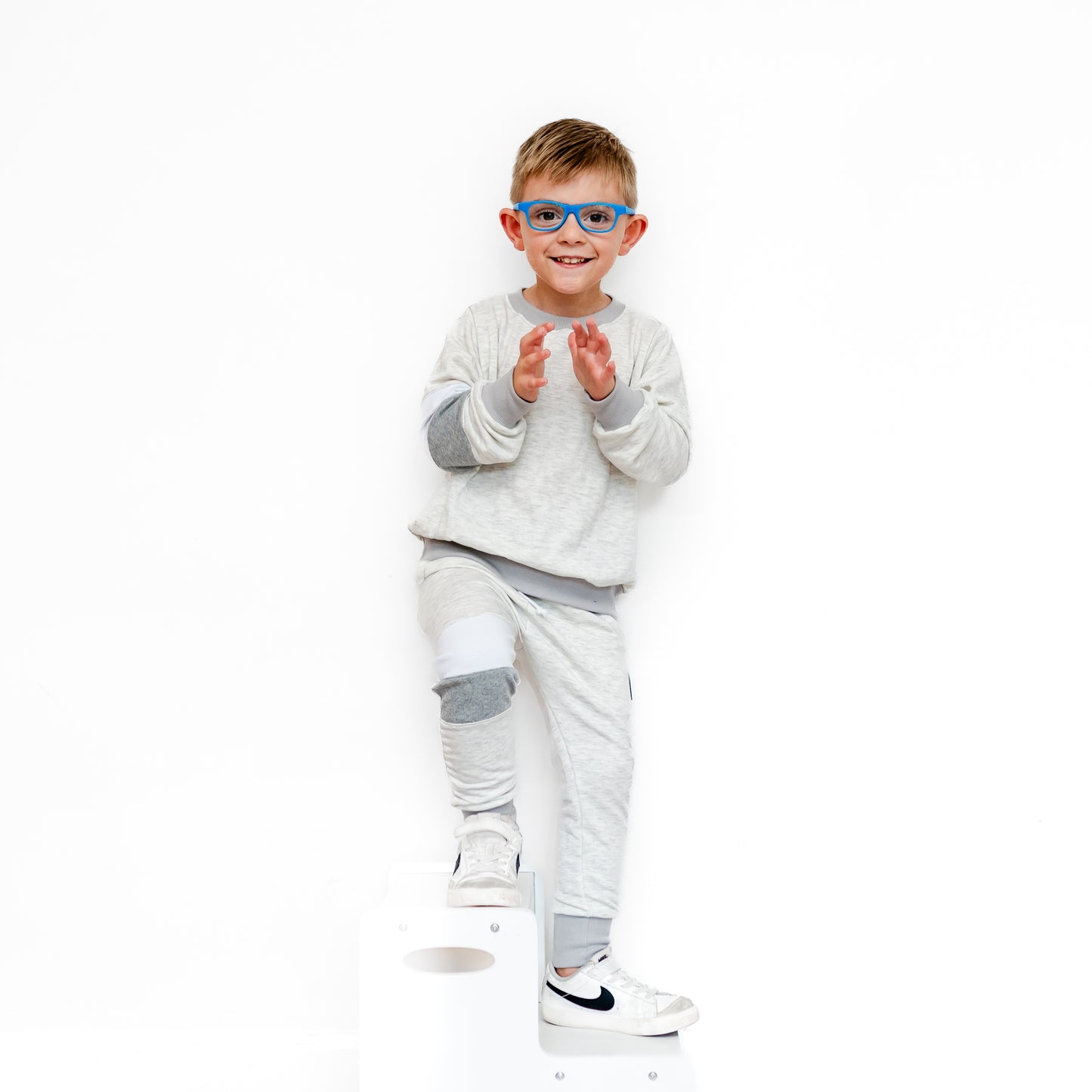 Grey Little Kids Joggers/Trousers