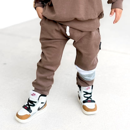 Brown Big Kids Joggers